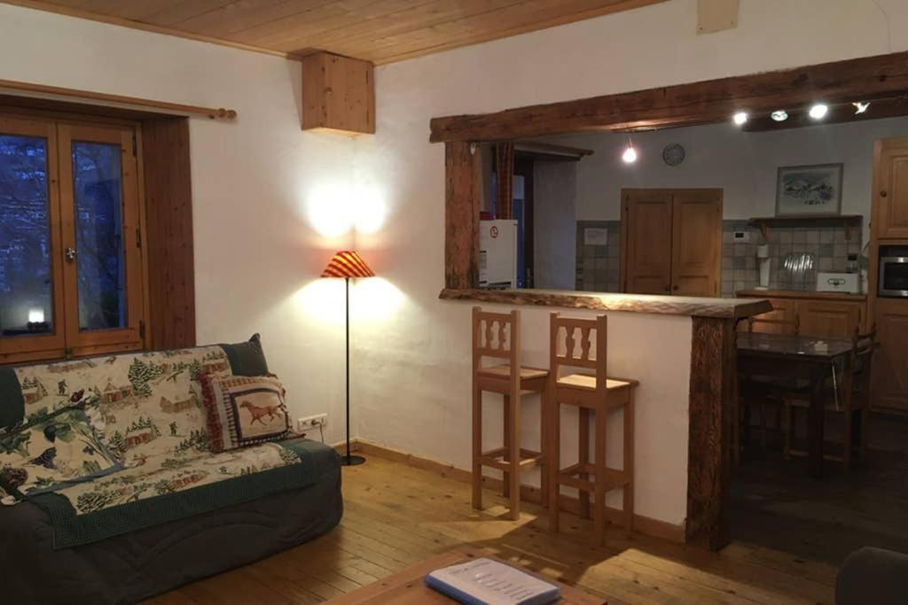 Appartement spacieux proche des télécabines avec jardin privé Saint-Gervais-les-Bains Exterior foto