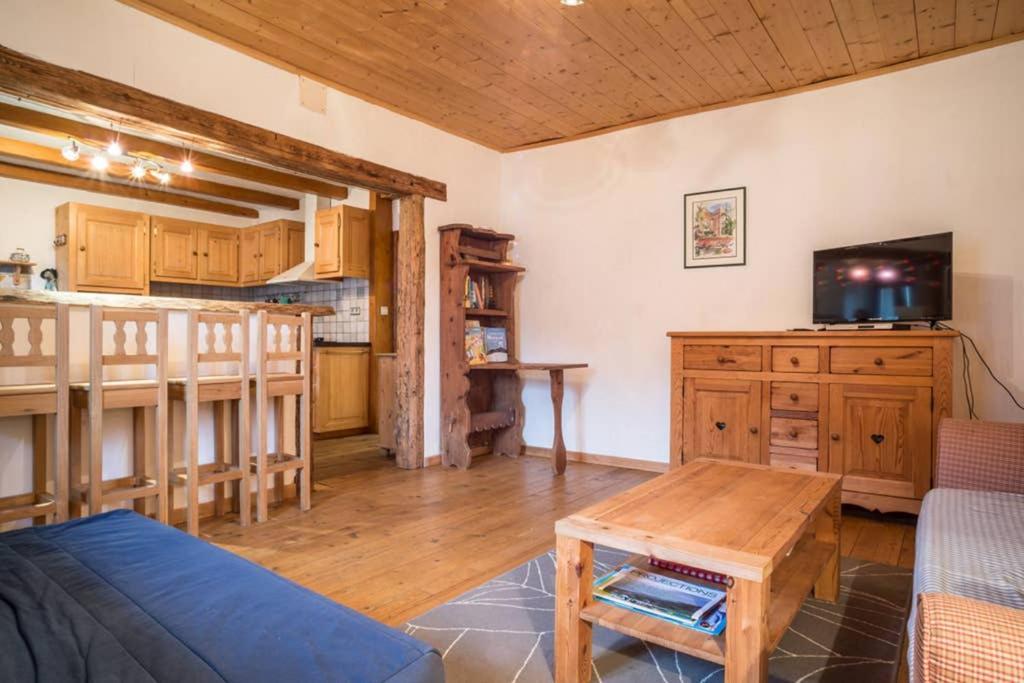 Appartement spacieux proche des télécabines avec jardin privé Saint-Gervais-les-Bains Exterior foto